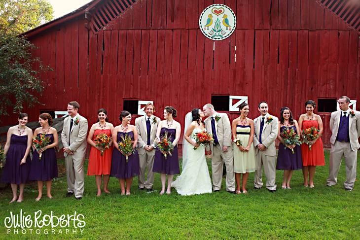 Rebekah Rodriguez & Darrell Greer : Married!  :  Maple Lane Farm :  Johnson City  :  East Tennessee  :  Weddings, Julie Roberts Photography