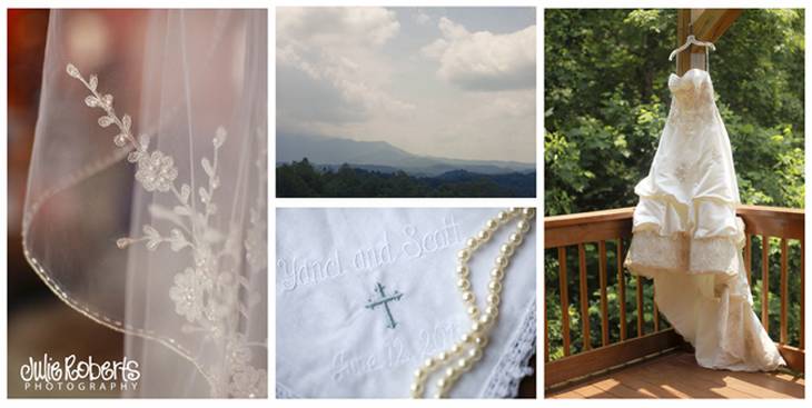 Yanci Dennis &amp; Scott Williams :: Married on a Mountain Top :: Gatlinburg Wedding, Julie Roberts Photography