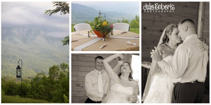 Yanci Dennis &amp; Scott Williams :: Married on a Mountain Top :: Gatlinburg Wedding, Julie Roberts Photography