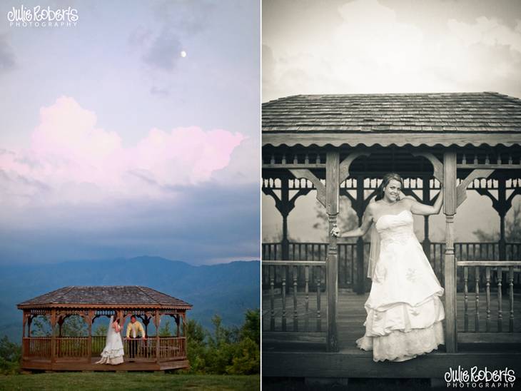 Yanci Dennis &amp; Scott Williams :: Married on a Mountain Top :: Gatlinburg Wedding, Julie Roberts Photography