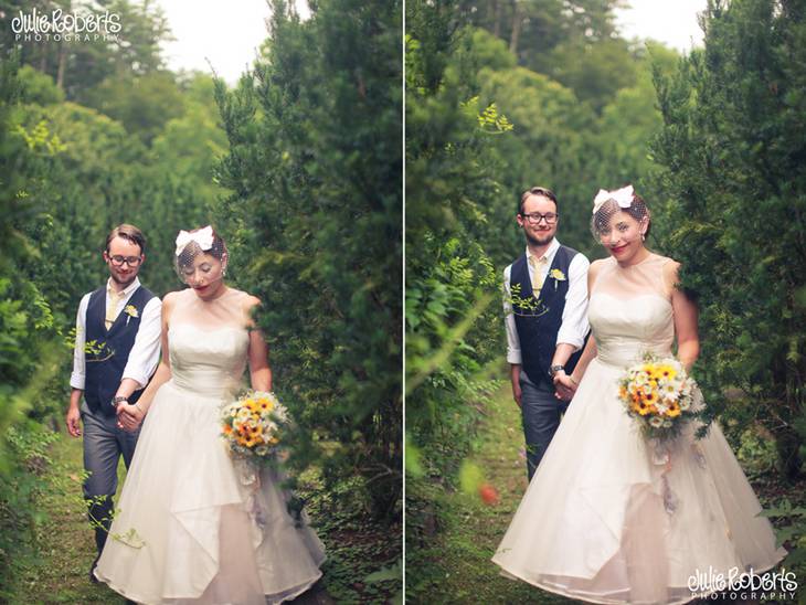 Stephanie Dowdy and Michael Davis :: The Lily Barn, Townsend, Tennessee, Julie Roberts Photography