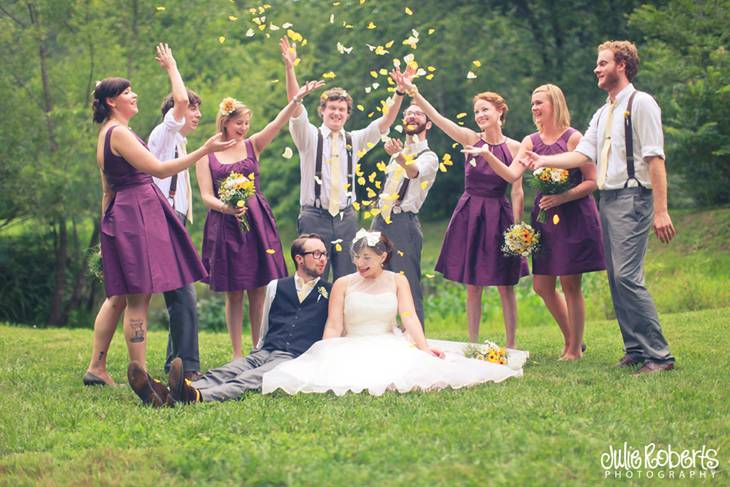 Stephanie Dowdy and Michael Davis :: The Lily Barn, Townsend, Tennessee, Julie Roberts Photography