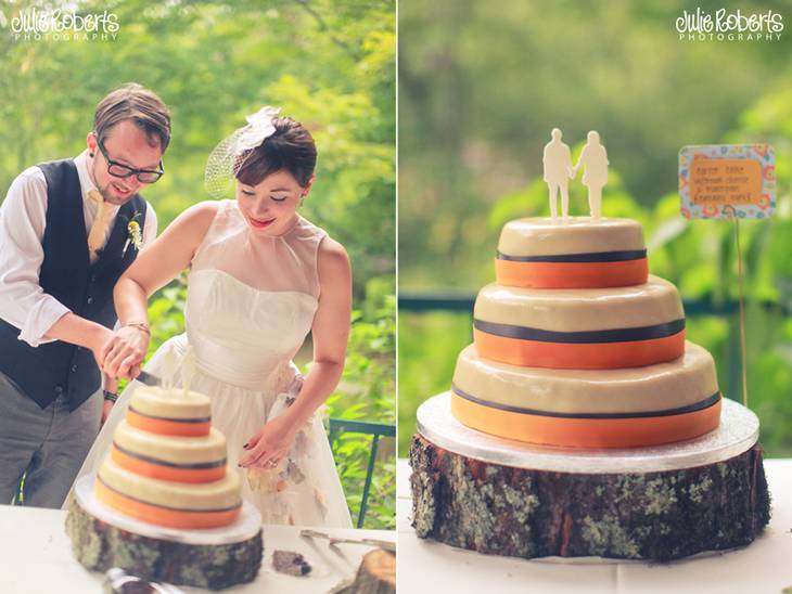 Stephanie Dowdy and Michael Davis :: The Lily Barn, Townsend, Tennessee, Julie Roberts Photography