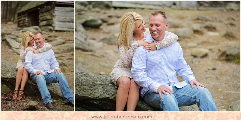 Rachel Talbot + Ben Hughes - Gatlinburg, Tennessee Engagement, Julie Roberts Photography