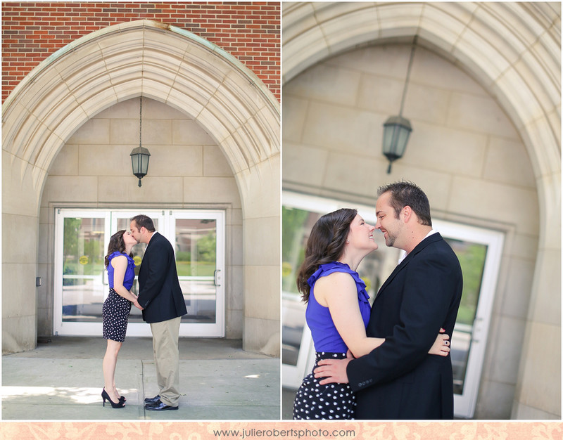 Beth and Adam - Knoxville Engagement Photos - University of Tennessee - The Hill, Julie Roberts Photography