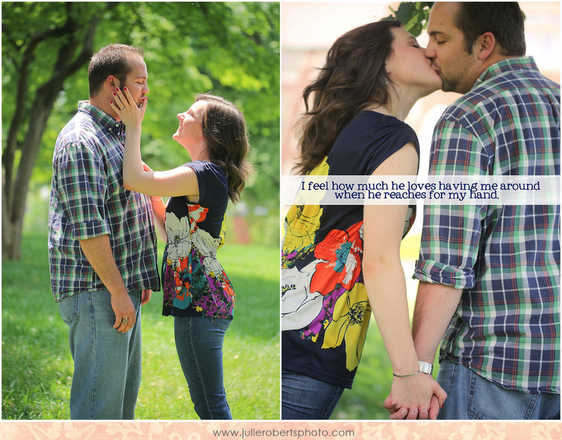 Beth and Adam - Knoxville Engagement Photos - University of Tennessee - The Hill, Julie Roberts Photography