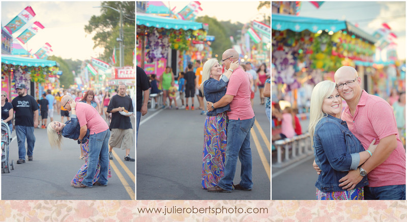 Tiffany & Norton - engagement at the Tennessee Valley Fair in Knoxville, Julie Roberts Photography