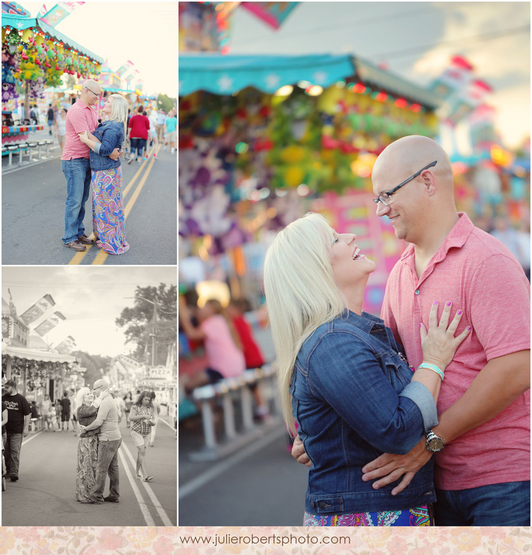 Tiffany & Norton - engagement at the Tennessee Valley Fair in Knoxville, Julie Roberts Photography