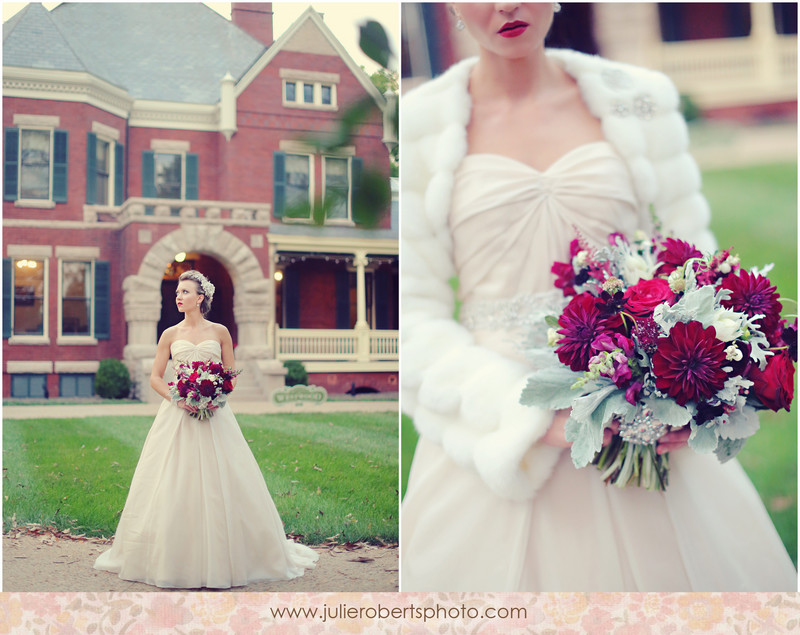 Winter Wedding Inspiration by LB Floral at Historic Westwood, Knoxville Tennessee, Julie Roberts Photography