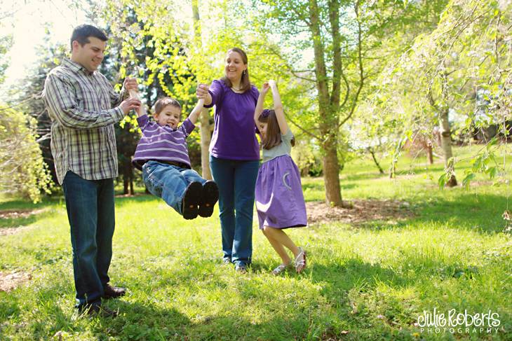 The Zimmerman Family :: Knoxville Botanical Gardens, Julie Roberts Photography