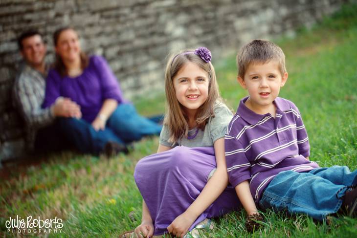 The Zimmerman Family :: Knoxville Botanical Gardens, Julie Roberts Photography